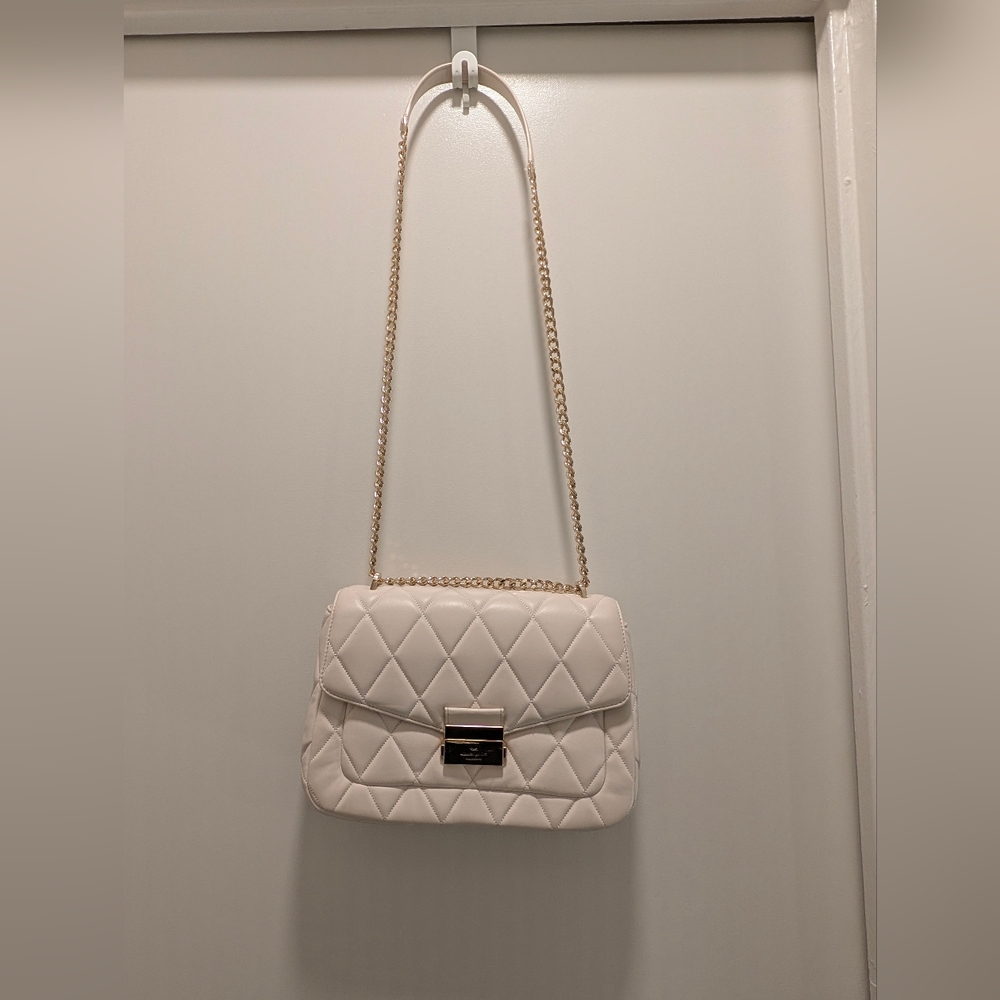Kate Spade Cream Quilted Cross Body Bag